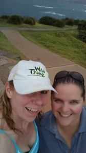 My training partner Cate and I in the rain making it count.